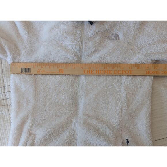 The North Face Osito 2 Fleece Sherpa Fuzzy White Zip Jacket with Collar Sz S - Picture 6 of 9